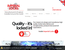 Tablet Screenshot of imperiallocks.co.uk
